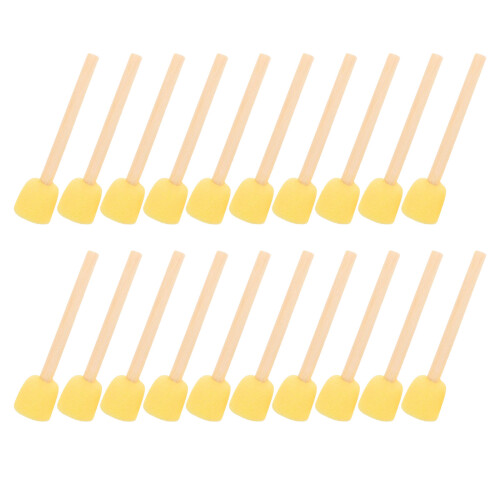 80Pcs Small Round Sponge Brushes for Kids DIY Art and Craft Projects