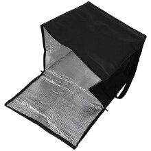 2St Isolerende Zwarte Bezorgtassen Non-Woven Stof Volume