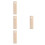 4Pcs Solid Wood Washboard Laundry Scrub Board Gentle on Clothes Beige 6
