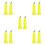 10Pcs Yellow Nylon Hiking Stick Tips Non-Slip Walking Pole Replacement 8
