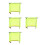 4Pcs Yellow Hard Hat Neck Shade Full Brim Sun Visor Construction Use 4