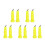 10Pcs Yellow Nylon Hiking Stick Tips Non-Slip Walking Pole Replacement 6