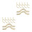 24Pcs Golden Metal Billiard Table Corner Brackets Net Pockets Kit 8