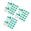 120Pcs Green Plastic Urine Sample Cups Screw Caps for Labs 8