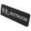 2Pcs Black Acrylic Restroom Identification Signs for Home 3