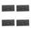 4Pcs Simulation Road Sign Model Toy Dark Grey Plastic Traffic Learning 6