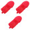 3Pcs Portable Red Polyester Youth Baseball and Softball Gloves 5