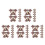 40Pcs Durable Plastic Flying Bats Light Brown Halloween Decorations 5