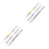 6Pcs Nail Art Brush Set Lightweight Double-Ended Manicure Tools 9