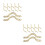 24Pcs Golden Metal Billiard Table Corner Brackets Net Pockets Kit 4