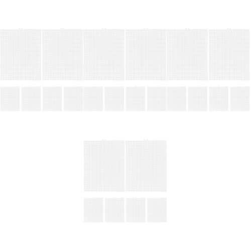 24Pcs White Plastic Canvas Sheets for DIY Embroidery Crafting Quilting 2