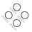 24Pcs Rubber Rings Non-Slip Sound Bowl Replacement Gaskets 6