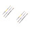 6Pcs Nail Art Brush Set Lightweight Double-Ended Manicure Tools 7