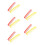 10Pcs Large Plastic Clown Comb Prank Prop for Halloween Fun 9