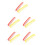 10Pcs Large Plastic Clown Comb Prank Prop for Halloween Fun 5