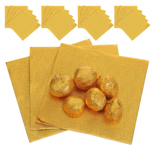 1000St Multifunctionele Gouden Chocolade- En Caramelwikkels Van Papier 2