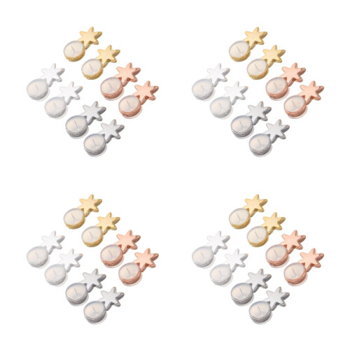 32Pcs Durable Silicone Earring Stoppers for Women Secure Ear Piercing 2