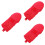 3Pcs Portable Red Polyester Youth Baseball and Softball Gloves 8