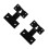 2Sets Space-Saving Black Iron Speaker Hooks Wall Mount Brackets 4