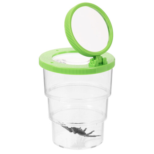 3Pcs Plastic Green Insect Viewer Portable Magnifier Jar 1