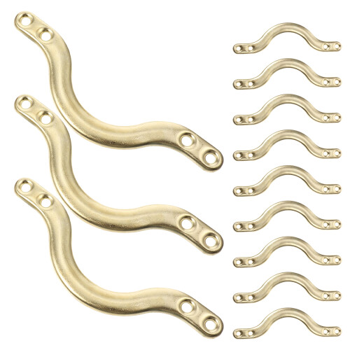 24Pcs Golden Metal Billiard Table Corner Brackets Net Pockets Kit