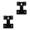 2Sets Space-Saving Black Iron Speaker Hooks Wall Mount Brackets 5