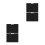 4Pcs High Strength Black Drawing Boards Portable Painting Accessory 4