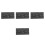 4Pcs Simulation Road Sign Model Toy Dark Grey Plastic Traffic Learning 8