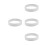 4Pcs White LED Channel Diffuser Acrylic Panel for Home Soft Lighting 4
