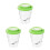 3Pcs Plastic Green Insect Viewer Portable Magnifier Jar 7