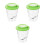 3Pcs Plastic Green Insect Viewer Portable Magnifier Jar 3