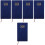 5Pcs Stylish Blue Portable Planner Organizer Academic Writing Book 5