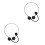 2Pcs Portable Black Fake Singer Microphone Headset Costume Accessory 9