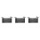 3Pcs Outdoor Camping Table Foldable with Mesh Storage Net Black Sturdy 7