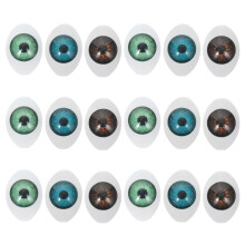 30Pcs Assorted Color Acrylic Eyes for Dolls and DIY Crafts