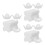 600Pcs White Paper Candy Cups and Chocolate Holders with Antistick 5