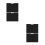 4Pcs High Strength Black Drawing Boards Portable Painting Accessory 5