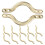 24Pcs Golden Metal Billiard Table Corner Brackets Net Pockets Kit 2