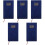5Pcs Stylish Blue Portable Planner Organizer Academic Writing Book 4