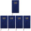 5Pcs Stylish Blue Portable Planner Organizer Academic Writing Book 6
