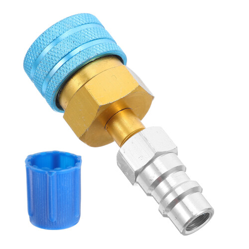 4Pcs Multi Car Refrigerant Hose Adapter Alloy Plastic Quick Couplers 2