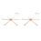 2Sets Natural Wood Crib Mobile Kit DIY Wind Chime Frame Khaki Decor 7