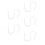5Pcs White Plastic Doll Skeleton Frame for Crafts Flexible Multi-Joint 5