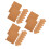 24Pcs Adhesive Brown Cork Sheets Easy Cut for DIY Crafts & Office Use 4