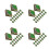 80Pcs Resin Mini Tree Base Models for Architectural Decor 9