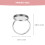 20Pcs DIY Adjustable Silver Stainless Steel Ring Bases Holder 10