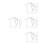 48Pcs White Tiny Plastic Mushrooms for Decorative Micro Landscapes 5