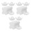 600Pcs White Paper Candy Cups and Chocolate Holders with Antistick 6