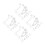48Pcs White Tiny Plastic Mushrooms for Decorative Micro Landscapes 4