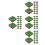 80Pcs Resin Mini Tree Base Models for Architectural Decor 8